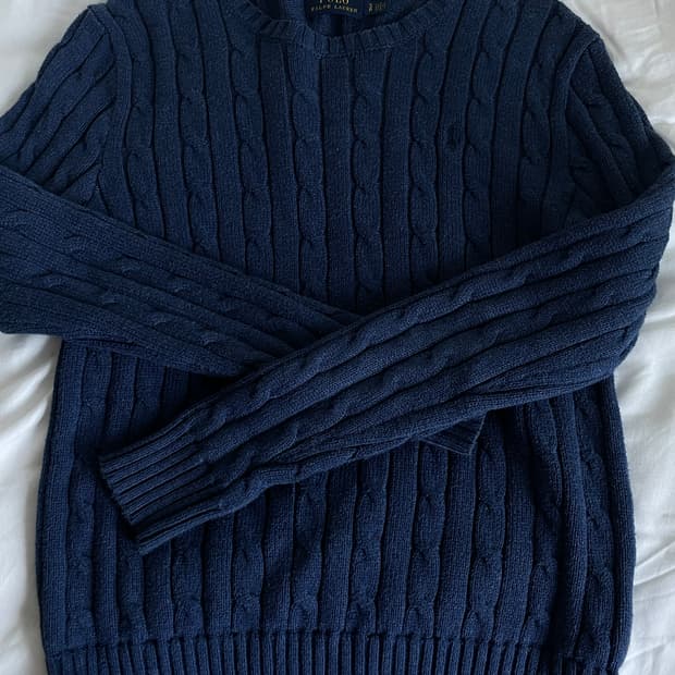 폴로 니트 네이비