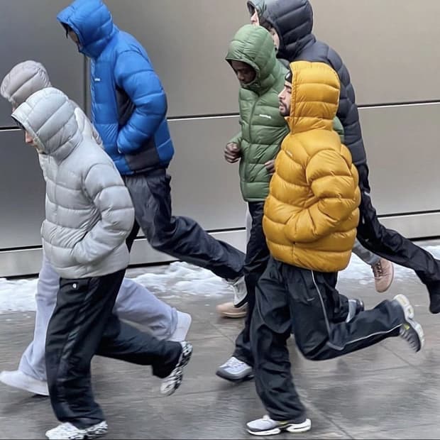 (XL)몽벨 알파인 일본 빈티지 경량 다운 레어 실버