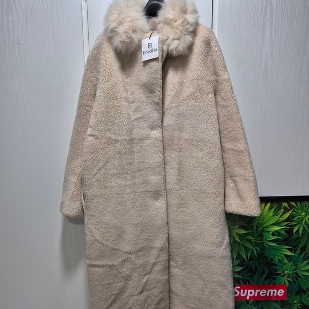 (새상품)Eredita 에레디타 퍼 카라 코트