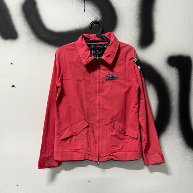 VTG 빈티지 올드스쿨 우븐 레이싱 집업 자켓