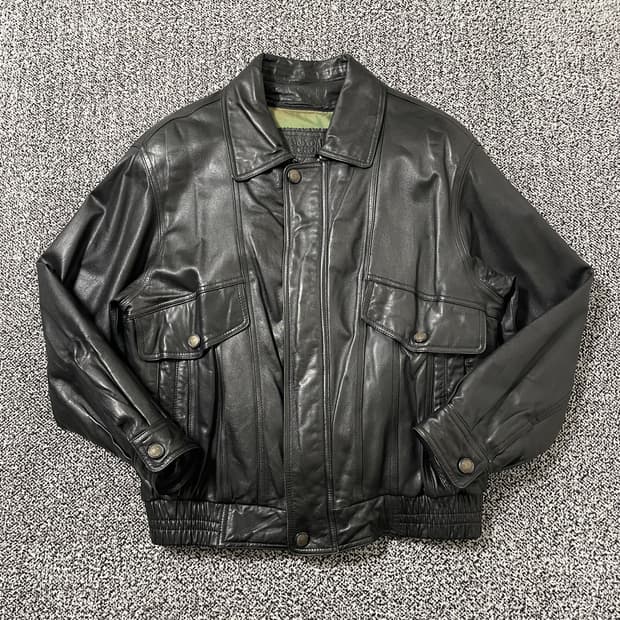 빈티지9. 90s 양가죽 램스킨 라이더 레더 점퍼 자켓