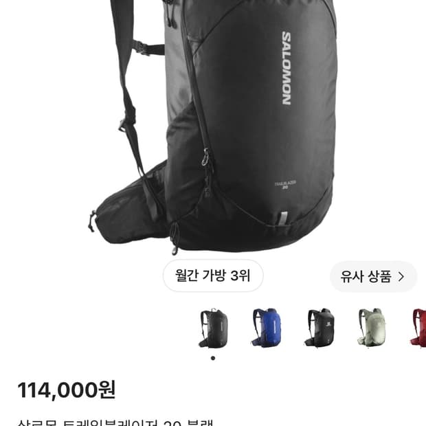 살로몬 트레일블레이저 20 블랙