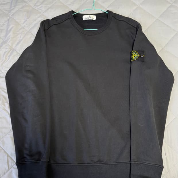 [L]스톤아일랜드 크루넥 블랙 맨투맨