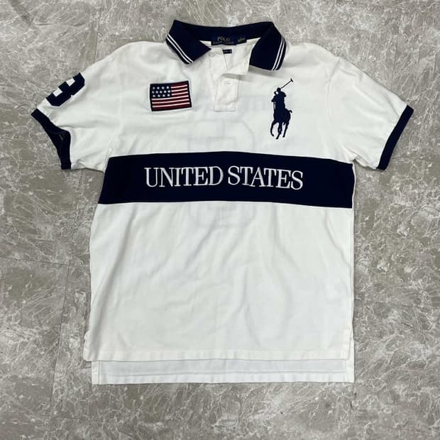 폴로 랄프로렌 빅포니 미국 USA 유니폼 pk 반팔 카라티(L)