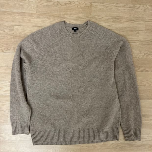 유니클로 램스울크루넥스웨터