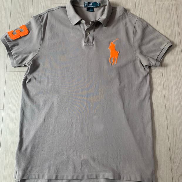폴로 랄프로렌 회색 빅포니 반팔 카라티