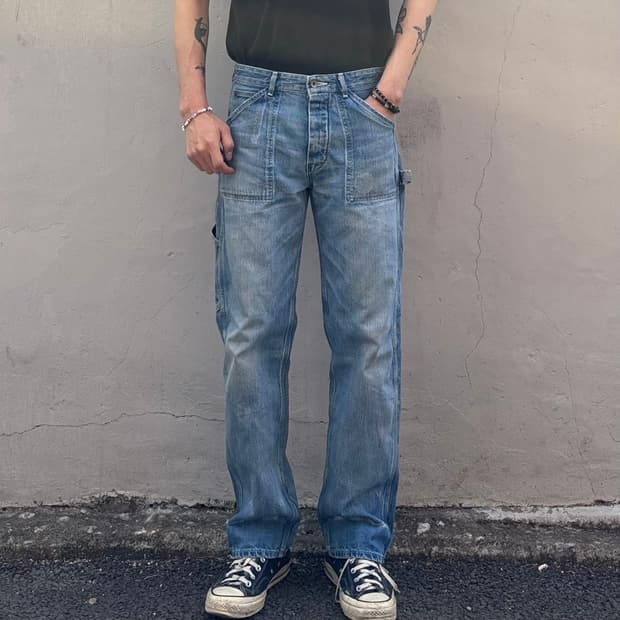 일본 캔톤 카펜터 신치백 워크 팬츠 커