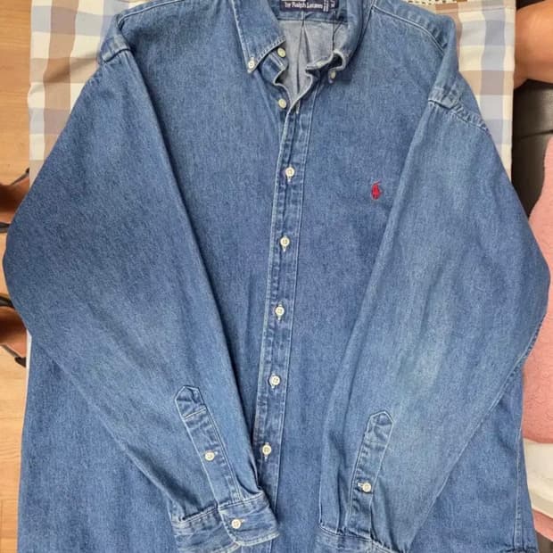폴로 빈티지 데님 셔츠 XL사이즈