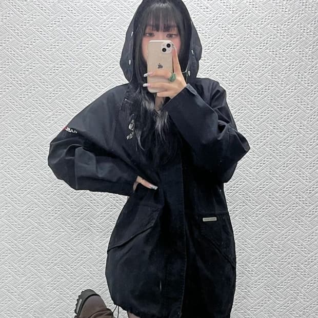 칼 카니 빈티지 밀리터리 사파리 오버핏 야상 자켓 M C12833