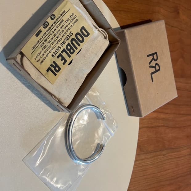 더블알엘 실버 뱅글 새제품