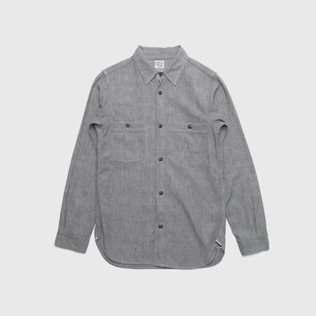 gray chambray shirt