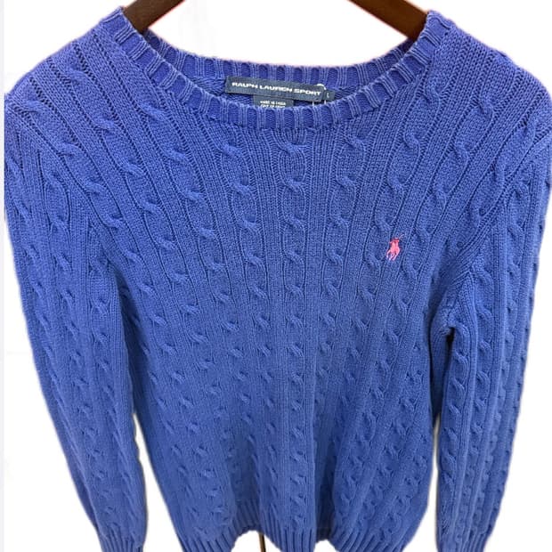 폴로 랄프로렌  꽈배기 니트