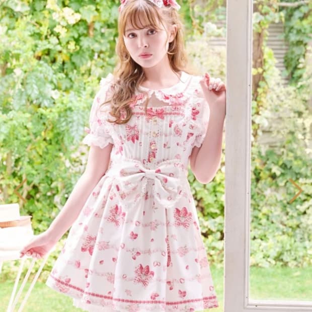 리즈리사 크리미베리 원피스 creamy berry one-piece