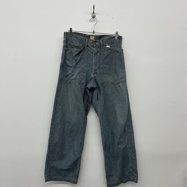 블루블루 빈티지 워크 팬츠 데님 청바지 허리32in