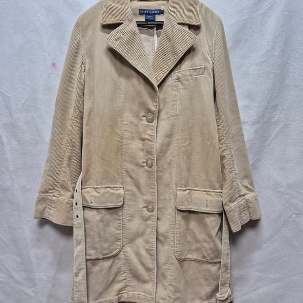 폴로 코듀로이 트렌치코트