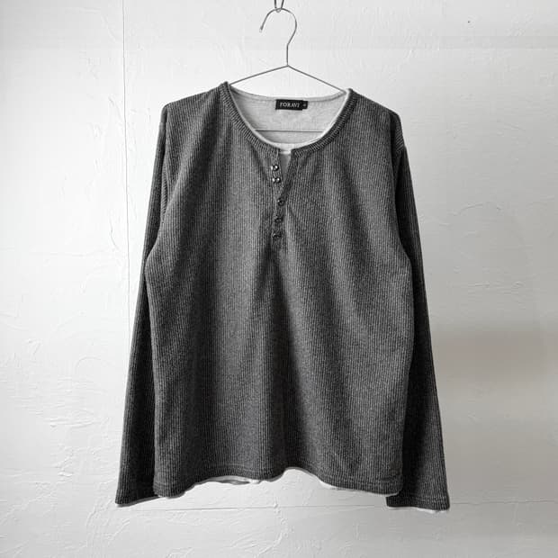 Foravi 헨리넥 롱 슬리브