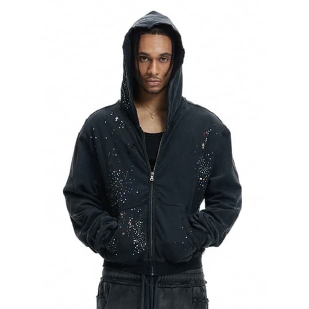 DND4DES Starry Rhinestone Hoodie  (급매)