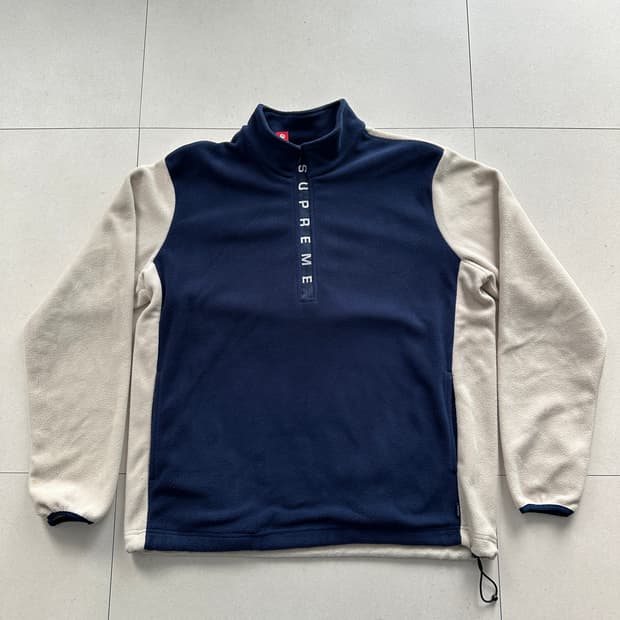 2014년 FW 슈프림 투톤 플리스 풀오버 L