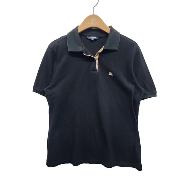 [L] Burberry 버버리 골프 여성 체크 플래킷 자수 폴로 셔츠