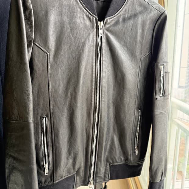 느와르 라르메스 Leather MA-1 46사이즈