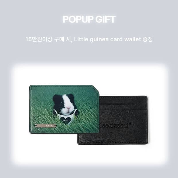현물 미세키서울 기니 카드 지갑