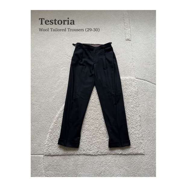 테스토리아 울 테일러드 트라우저 (29-30)