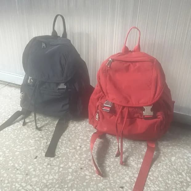 버클 나일론 미니 백팩