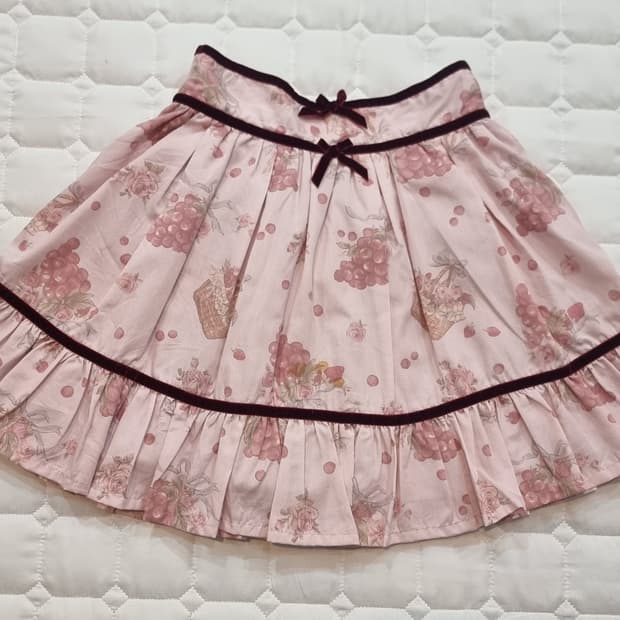 리즈리사(Liz Lisa리즈리사) 빈티지 베리 플라워 프릴 스커트