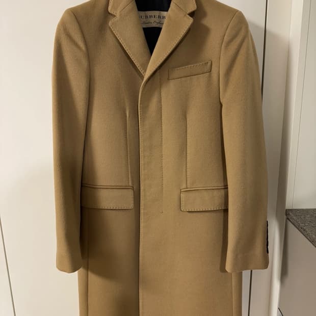 버버리 베이지 싱글코트 46