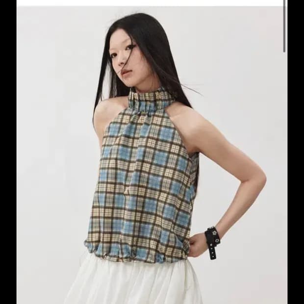 니어서울 체크나시 m 새상품