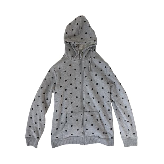 🩶땡땡이 양털 후드🩶