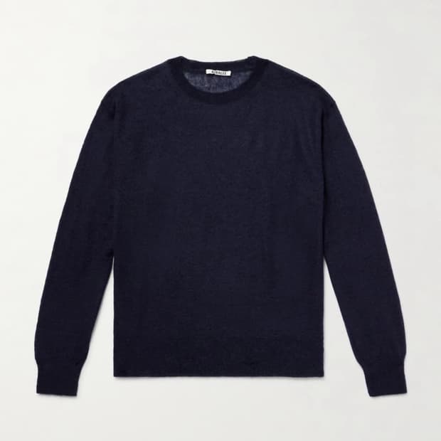 Auralee  모헤어 혼방 스웨터 