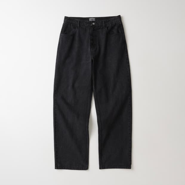 104 Garment Dyed Pants 10s - Washed Blac