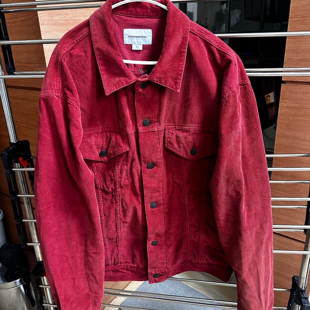 디스이즈네버댓 25FW 코듀로이 트러커 자켓 레드 L