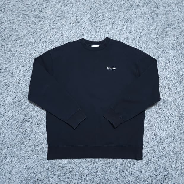 커버낫) L 남자 검정 맨투맨티셔츠 / 왕눈이샵