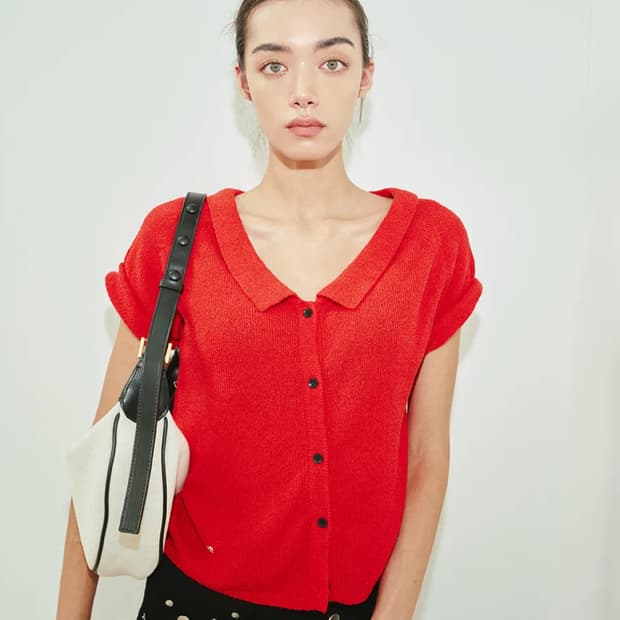 oui mais non 반팔 니트