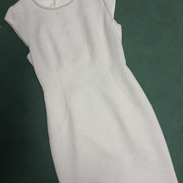 MOJO.S.PHINE 상견례 아이보리 진주넥 원피스 55