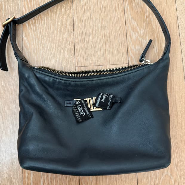 랑방 블랙 양가죽 숄더백