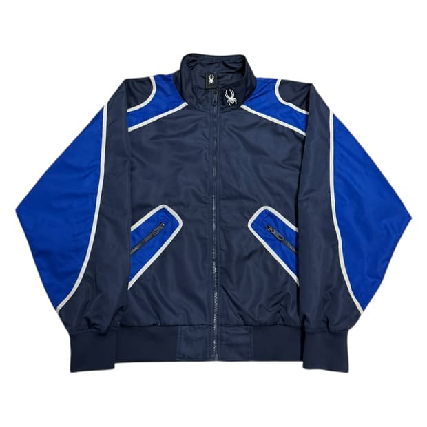 스파이더 남성 베이스볼 하이넥 집업 자켓 다크네이비 XL 105