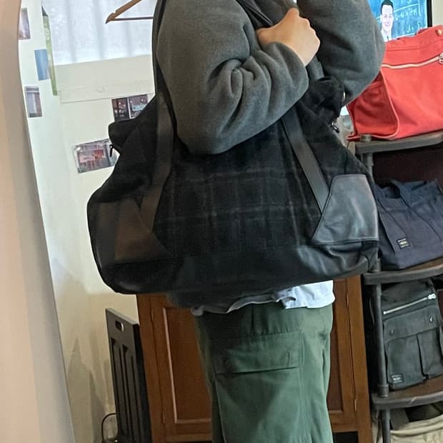 우영미 14시즌 울 토트백