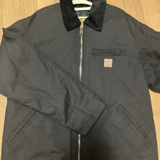 칼하트 WIP 디트로이트 자켓 블랙 (총장67)