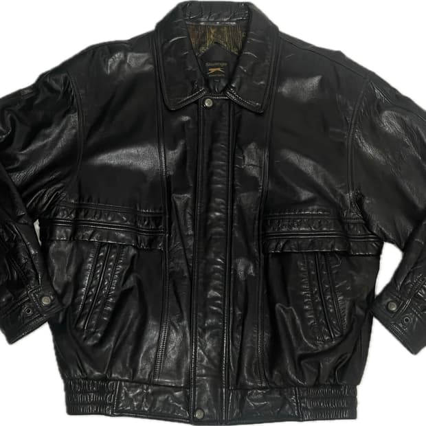 빈티지 가죽자켓 (소가죽, 리얼레더)