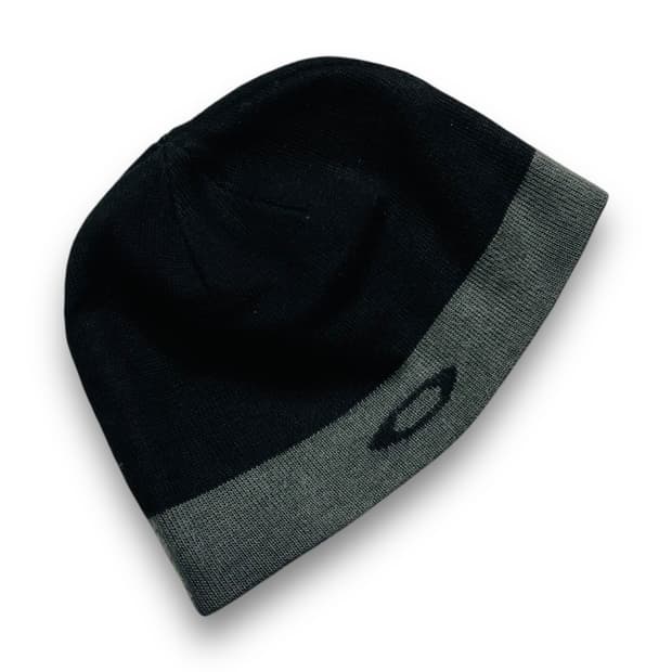 오클리 90s 더블 써클 로고 빈티지 다크 비니