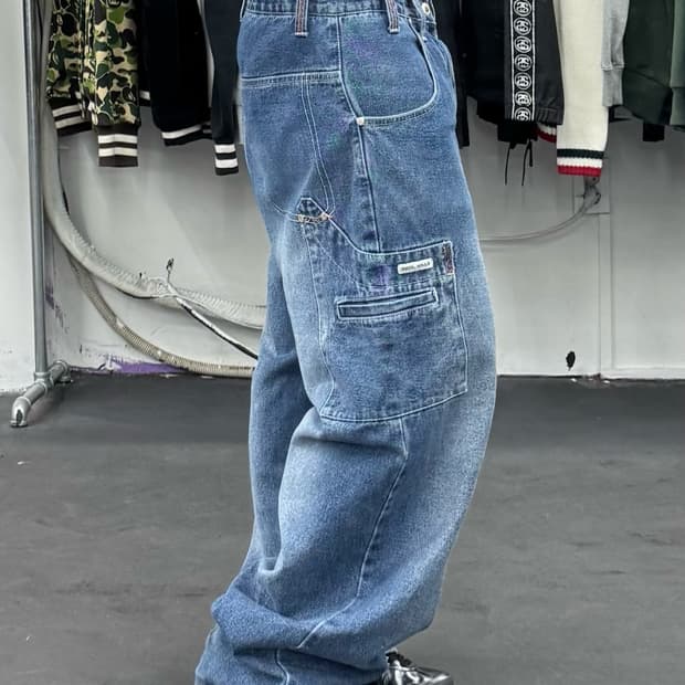 션 존 싱글포켓 올드스쿨 데님팬츠