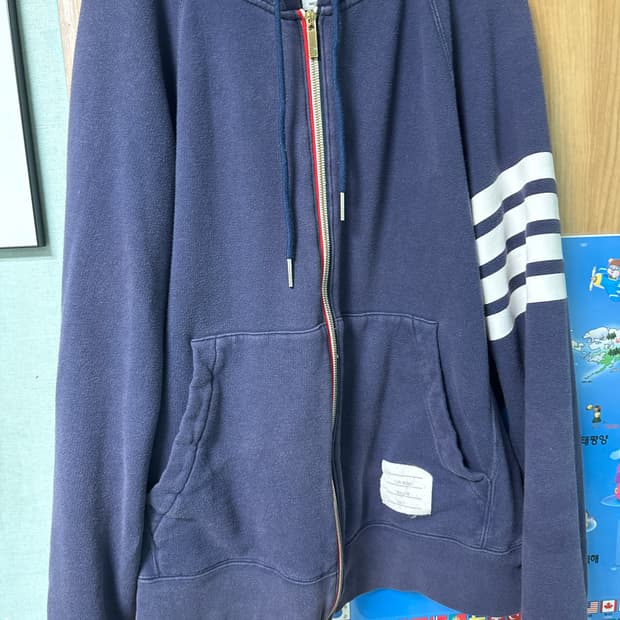 톰브라운 네이비 후드집업 사이즈4