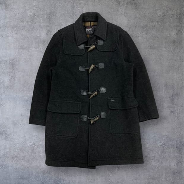 Lee 다크 그레이 스몰 로고 더플 코트