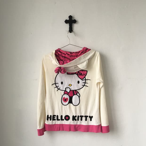 Hello kitty hood zip up