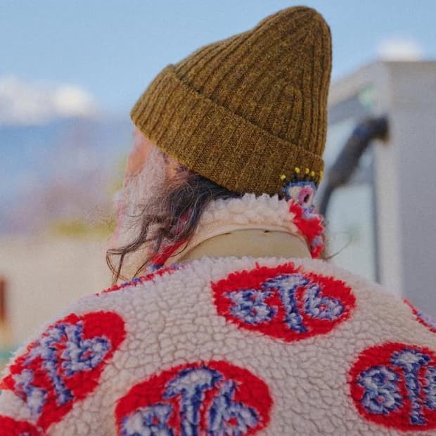 캐피탈 KAPITAL 5G 울 니트 CAP (SPEAKEASY 자수) K