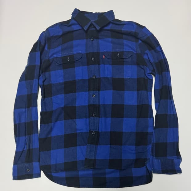 리바이스 버팔로 웨스턴 플란넬 체크 워크 셔츠 L