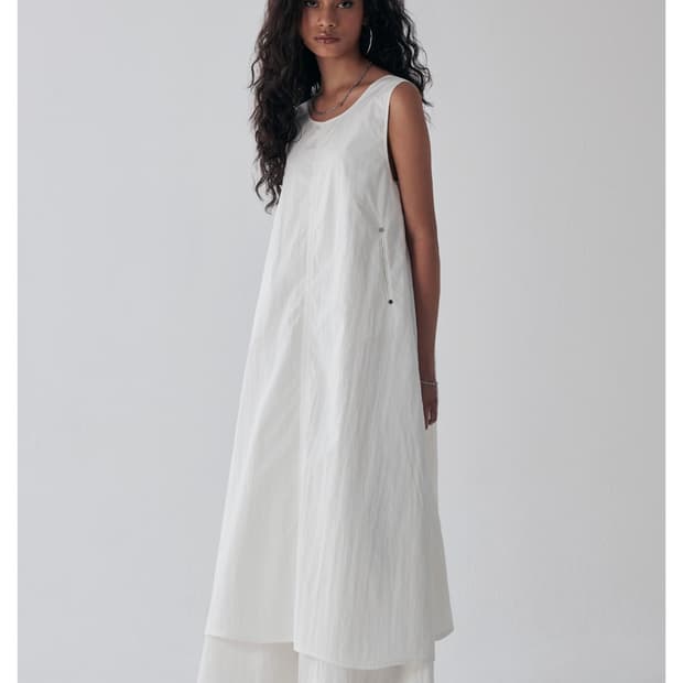 트리밍버드) Layered Sleeveless Long One-Piece